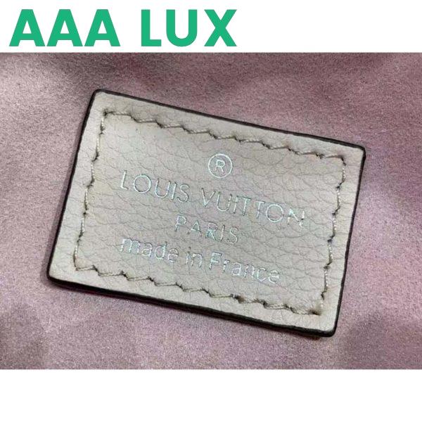 Replica Louis Vuitton LV Women Why Knot PM Handbag Cream Beige Perforated Mahina Calf Leather 11