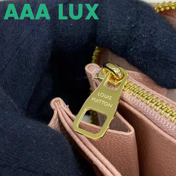Replica Louis Vuitton LV Women Zippy Wallet Pink Monogram Empreinte Embossed Supple Grained Cowhide Leather 9