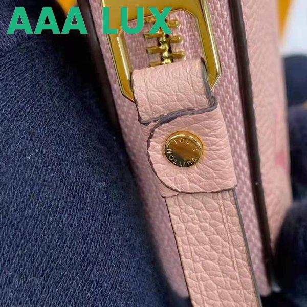 Replica Louis Vuitton LV Women Zippy Wallet Pink Monogram Empreinte Embossed Supple Grained Cowhide Leather 10
