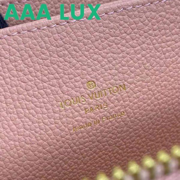 Replica Louis Vuitton LV Women Zippy Wallet Pink Monogram Empreinte Embossed Supple Grained Cowhide Leather 11