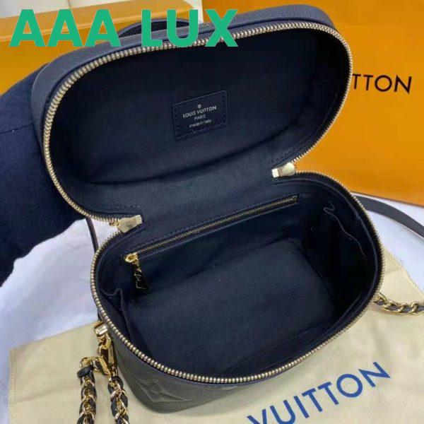 Replica Louis Vuitton LV Women Vanity PM Handbag Black Embossed Grained Cowhide Leather 11