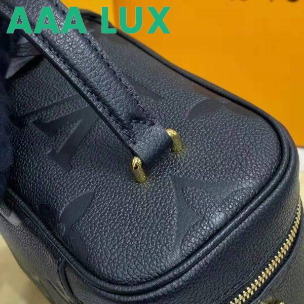Replica Louis Vuitton LV Women Vanity PM Handbag Black Embossed Grained Cowhide Leather 12