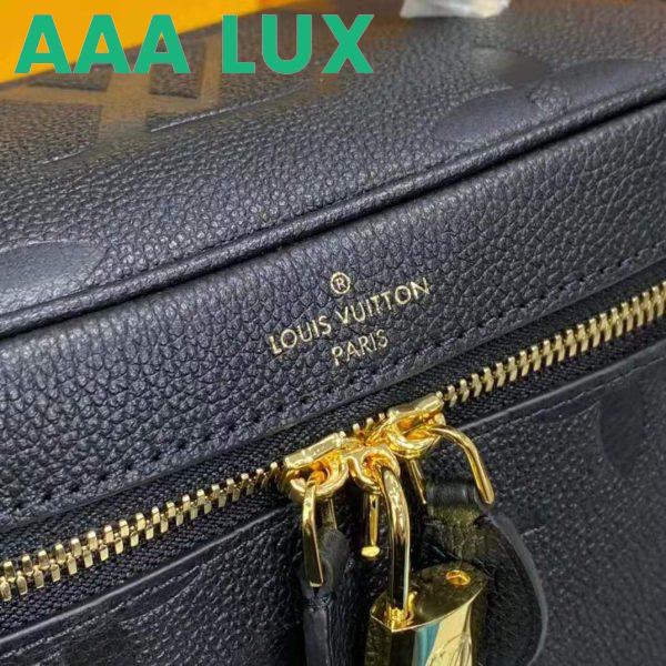 Replica Louis Vuitton LV Women Vanity PM Handbag Black Embossed Grained Cowhide Leather 15