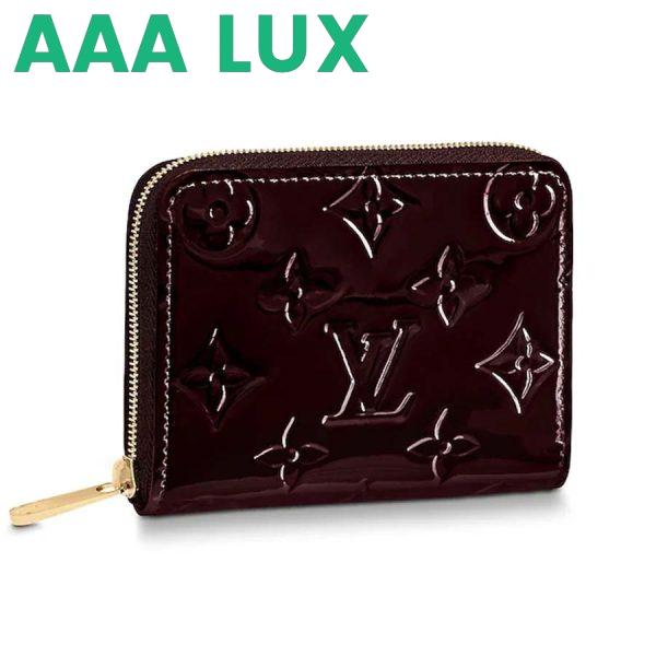 Replica Louis Vuitton LV Women Zippy Coin Purse in Monogram Vernis Patent Calf Leather 3