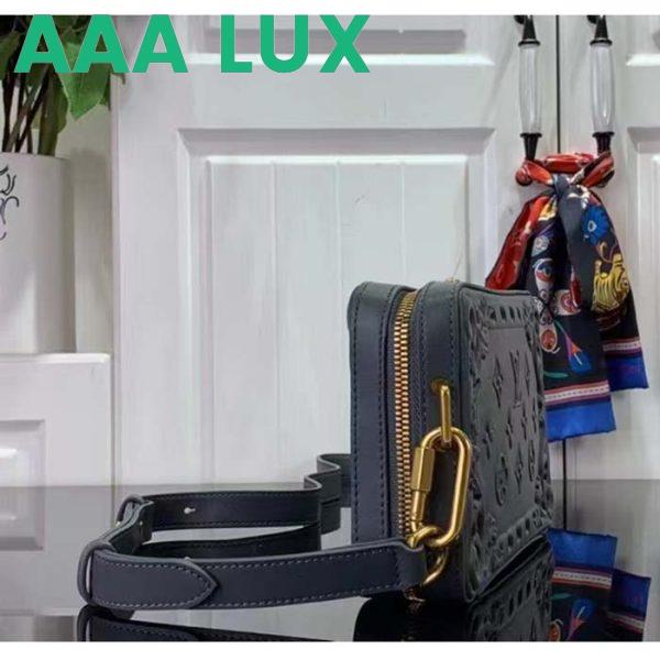 Replica Louis Vuitton LV Unisex Soft Trunk Wearable Wallet Dark Shadow Gray Calf Leather 6