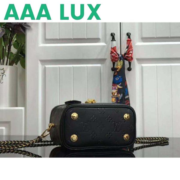 Replica Louis Vuitton LV Women Vanity PM Handbag Black Monogram-Embossed Lambskin 6