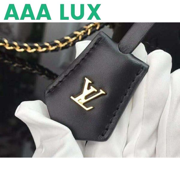 Replica Louis Vuitton LV Women Vanity PM Handbag Black Monogram-Embossed Lambskin 11