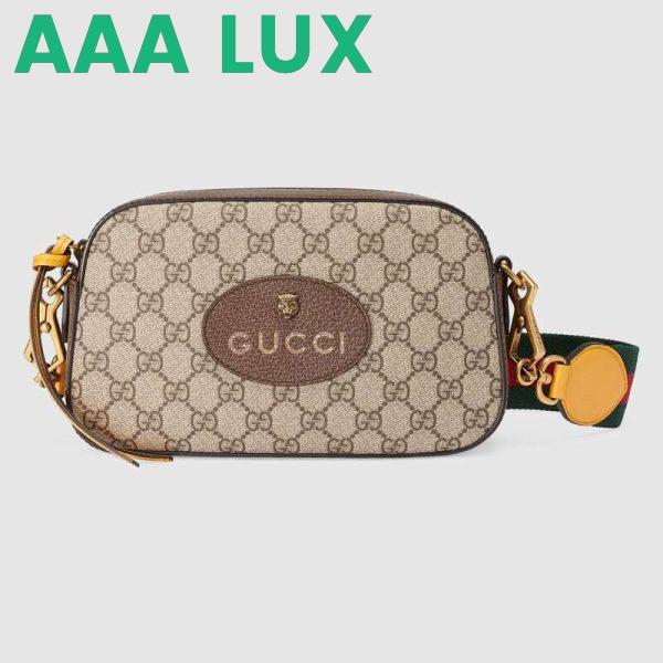 Replica Gucci GG Women GG Supreme Messenger Bag in GG Supreme Canvas-Brown
