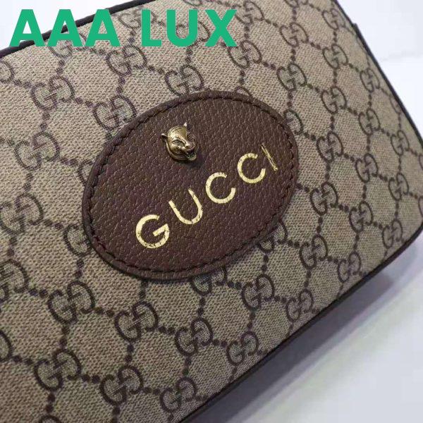Replica Gucci GG Women GG Supreme Messenger Bag in GG Supreme Canvas-Brown 10