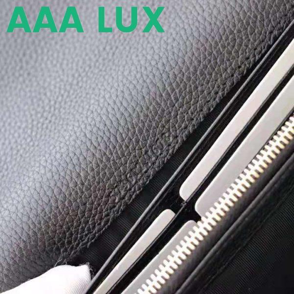 Replica Gucci GG Women Gucci Zumi Grainy Leather Continental Wallet-Black 11