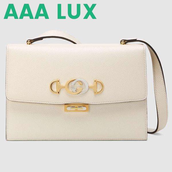 Replica Gucci GG Women Gucci Zumi Grainy Leather Small Shoulder Bag