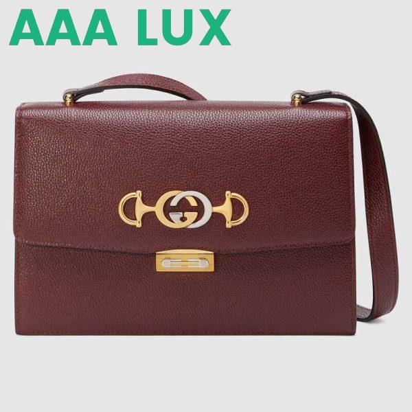 Replica Gucci GG Women Gucci Zumi Grainy Leather Small Shoulder Bag 3
