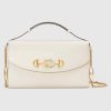 Replica Gucci GG Women Gucci Zumi Smooth Leather Small Shoulder Bag in Black and Beige Smooth Leather 12