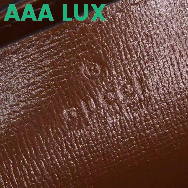 Replica Gucci GG Women Horsebit 1955 Top Handle Bag Light Brown Leather Mini Size 13