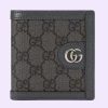 Replica Gucci GG Men Kingsnake Print GG Supreme Wallet in Beige/Ebony GG Supreme Canvas 13