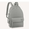 Replica Louis Vuitton LV Unisex New Backpack Gray Aerogram Cowhide Leather Textile Lining