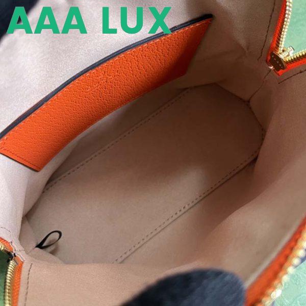 Replica Gucci GG Women Gucci Diana Mini Tote Bag Orange Leather Double G 11