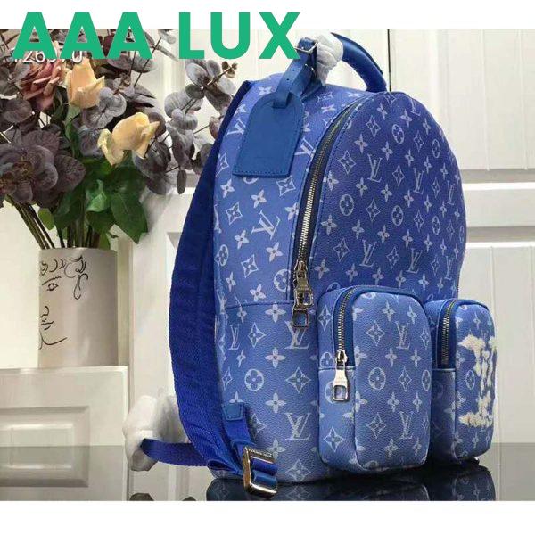 Replica Louis Vuitton LV Unisex Backpack Multipocket Monogram Clouds Coated Canvas 4