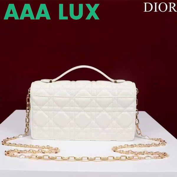 Replica Dior Women CD Miss Dior Mini Bag Latte Cannage Lambskin 5