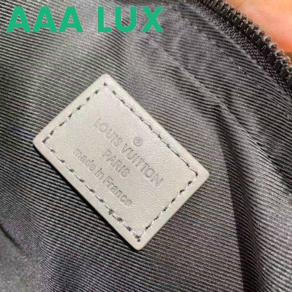 Replica Louis Vuitton LV Unisex Duo Messenger Anthracite Gray Monogram Shadow Calf Leather 11