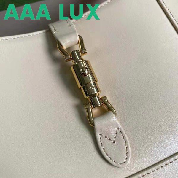 Replica Gucci GG Women Jackie 1961 Mini Shoulder Bag White Leather 10