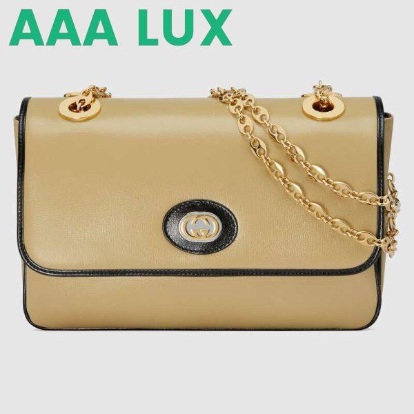 Replica Gucci GG Women Leather Small Shoulder Bag in Textured Leather 2