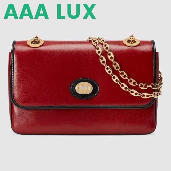 Replica Gucci GG Women Leather Small Shoulder Bag in Textured Leather 3