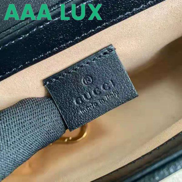 Replica Gucci GG Women Online Exclusive GG Marmont Mini Bag Butter Light Blue Diagonal Matelassé Leather 12