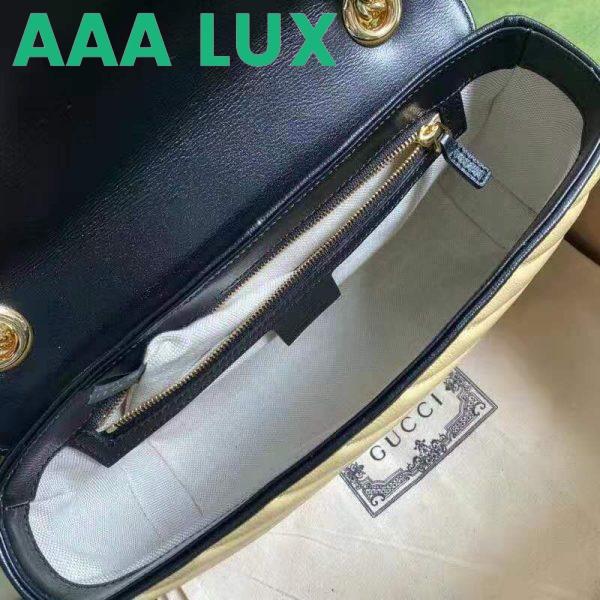 Replica Gucci GG Women Online Exclusive GG Marmont Small Bag Pastel Blue Butter Diagonal Matelassé Leather 10