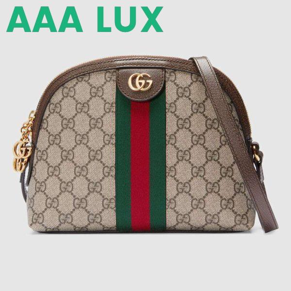Replica Gucci GG Women Ophidia GG Small Shoulder Bag in Beige GG Supreme Canvas 2