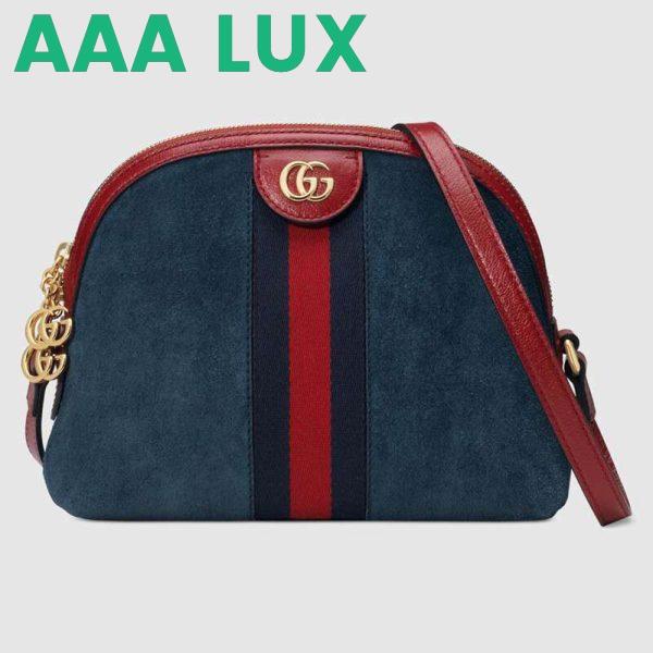 Replica Gucci GG Women Ophidia Small Shoulder Bag in Suede Leather 2