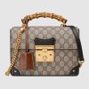 Replica Gucci GG Women Padlock GG Medium Shoulder Bag in GG Supreme Canvas with Leather 4