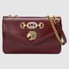 Replica Gucci GG Women Rajah Mini Bag in Leather with a Vintage Effect 6
