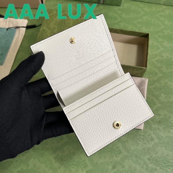 Replica Gucci Unisex Animals Print Card Case Wallet Beige Ebony GG Supreme Canvas 8