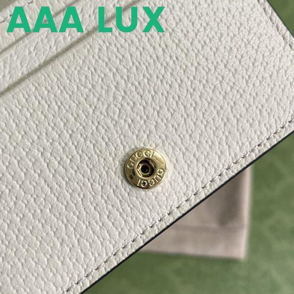 Replica Gucci Unisex Animals Print Card Case Wallet Beige Ebony GG Supreme Canvas 11