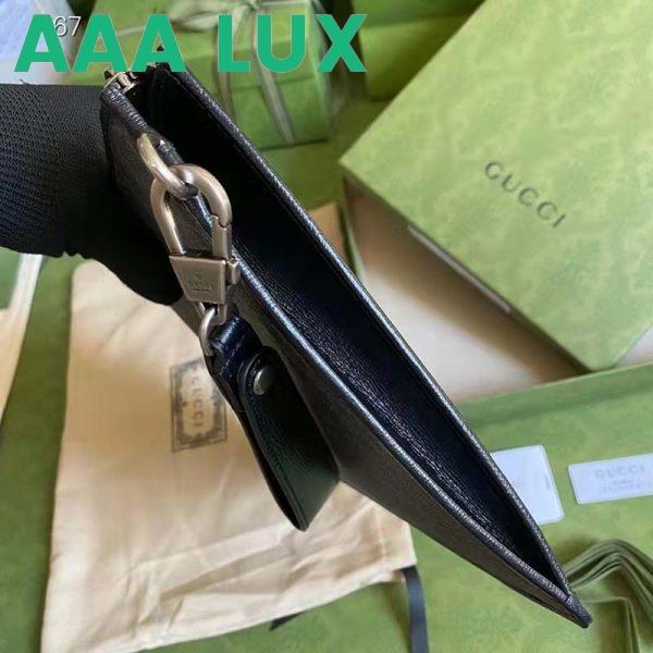 Replica Gucci Unisex Beauty Case Interlocking G Black GG Supreme Canvas 8