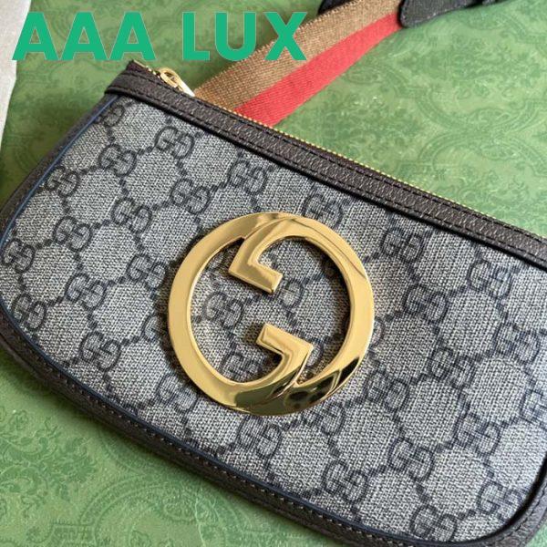 Replica Gucci Unisex Blondie Mini Belt Bag Beige Ebony GG Supreme Canvas 5