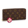 Replica Louis Vuitton LV Women Clémence Wallet in Monogram Canvas-Brown