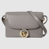 Replica Gucci GG Women Small Leather Shoulder Bag in Textured Leather