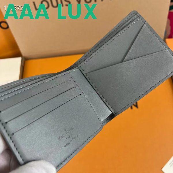 Replica Louis Vuitton LV Unisex Multiple Wallet Anthracite Gray Monogram Shadow Calf Leather 6