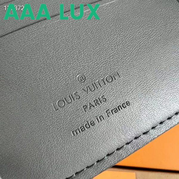 Replica Louis Vuitton LV Unisex Multiple Wallet Anthracite Gray Monogram Shadow Calf Leather 8