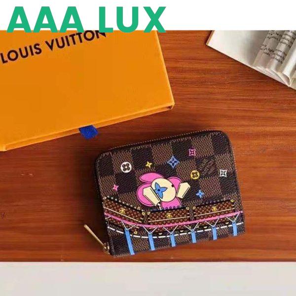 Replica Louis Vuitton LV Unisex Damier Ebene Coated Canvas-Brown 3
