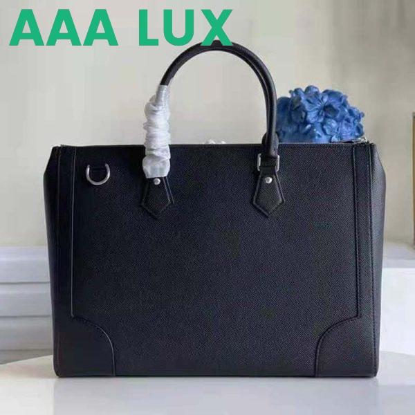 Replica Louis Vuitton LV Unisex Slim Briefcase Black Taiga Cowhide Leather LV Signature 3