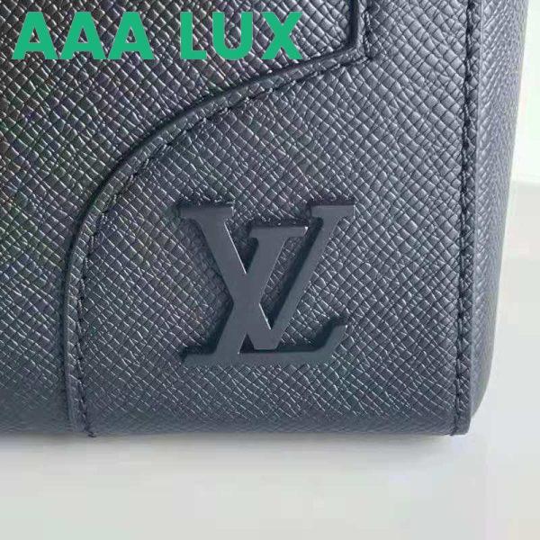 Replica Louis Vuitton LV Unisex Slim Briefcase Black Taiga Cowhide Leather LV Signature 9