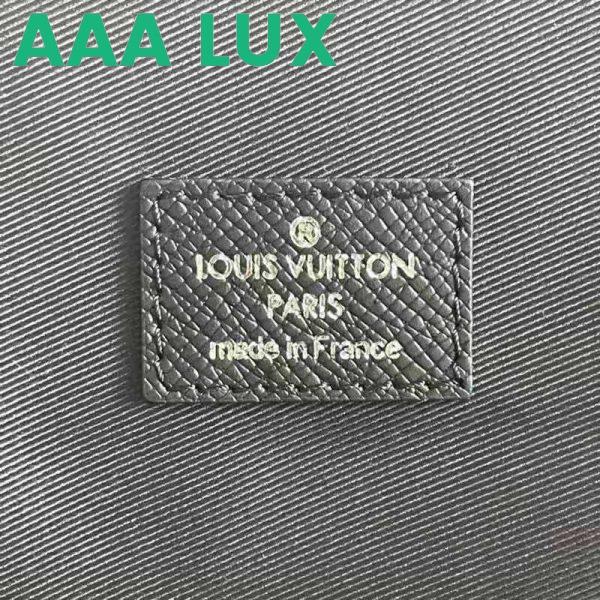 Replica Louis Vuitton LV Unisex Slim Briefcase Black Taiga Cowhide Leather LV Signature 11