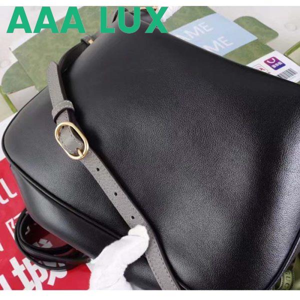 Replica Gucci Unisex Diana Medium Shoulder Bag Black Leather Double G 11
