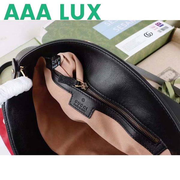 Replica Gucci Unisex Diana Medium Shoulder Bag Black Leather Double G 15
