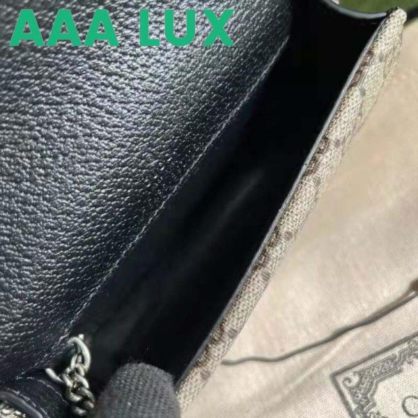 Replica Gucci Unisex Dionysus Small Shoulder Bag Beige GG Supreme Canvas 10