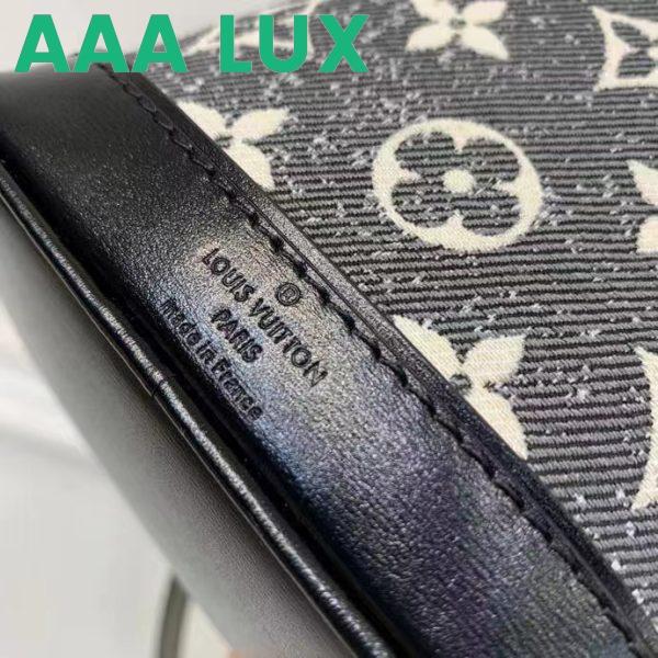 Replica Louis Vuitton LV Unisex Nano Noé Gray Monogram Jacquard Denim Cowhide Leather 10