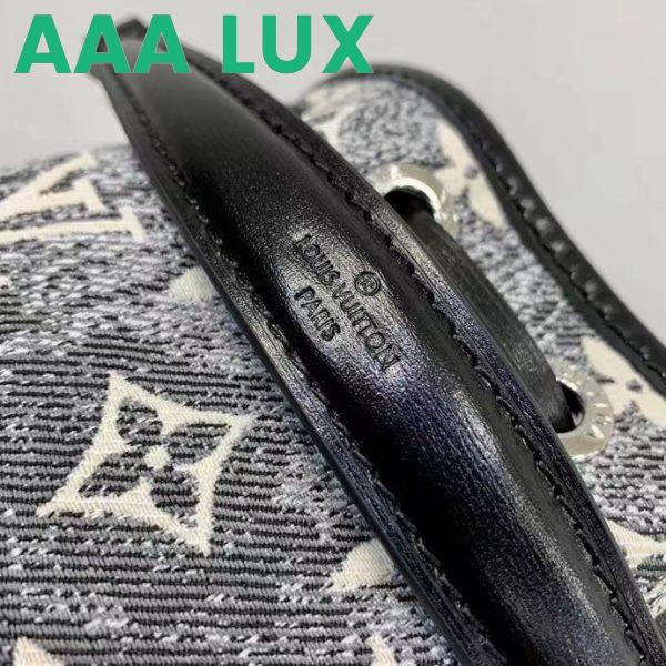 Replica Louis Vuitton LV Unisex Nano Noé Gray Monogram Jacquard Denim Cowhide Leather 11